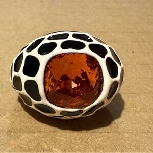 Kenneth Jay Lane China Cocktail Ring size 6